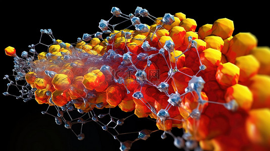 药物活性背景图片_蜂毒apitoxin中关键活性成分蜂毒肽的 3d 结构