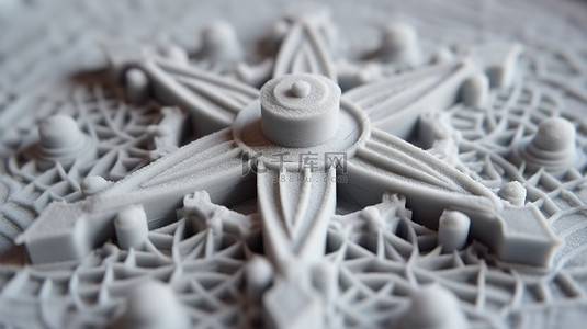 原型设计背景图片_粉末 3D 打印机多喷射融合 mjf 生产灰色物体