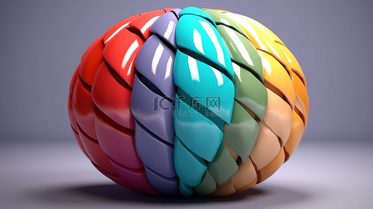 将来理论背景图片_探索色彩理论 3d 球体中的冷色调和暖色调