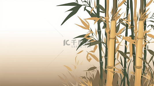 竹子边框背景