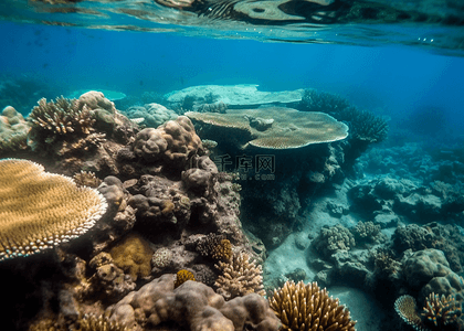 动物世界海洋动物背景图片_海底生态珊瑚自然背景