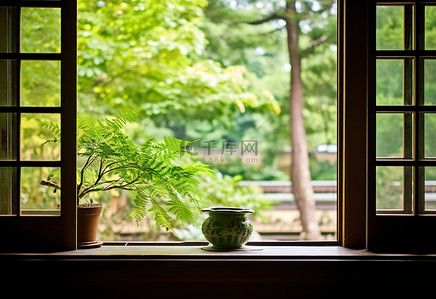 背景韩国背景图片_打开客厅的窗户