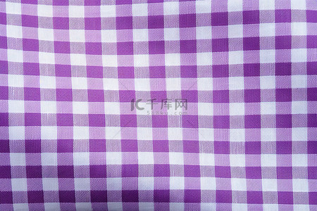 制作衬衫的紫色帆布格子面料