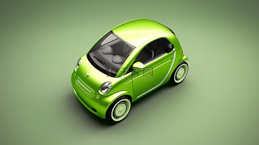 开车景象背景图片_环保汽车上的空画布，为您提供 3D 渲染的想象力