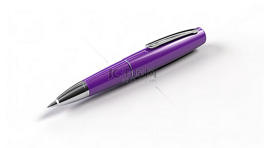 筆寫背景图片_白色背景上圆珠笔样机的 3D 渲染