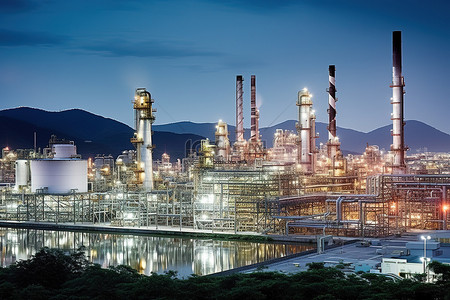 产业园区背景图片_日本最大炼油厂在台湾