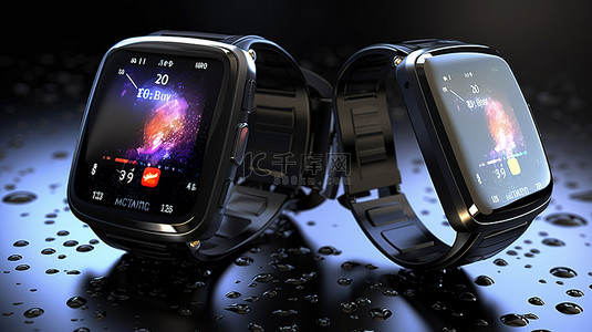 可穿戴背景图片_3d 智能手表终极可穿戴技术