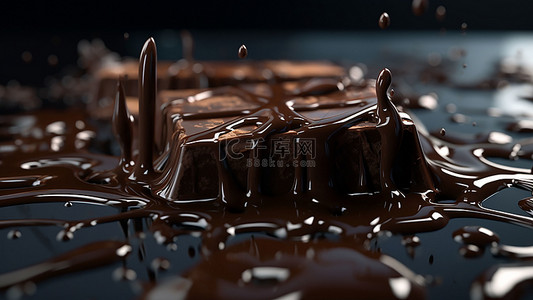 巧克力液体水滴状