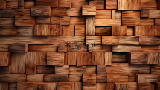渲染的 3d 木材纹理背景