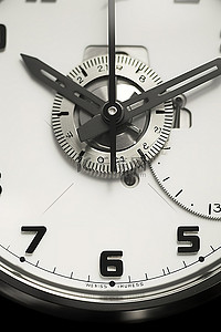 时针分针秒针拟人背景图片_一个有数字的旧钟