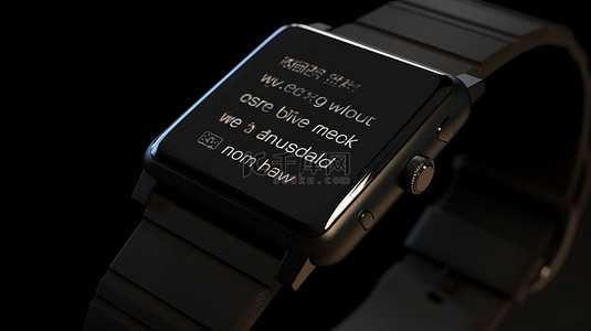 3D 智能手表上的新消息提醒