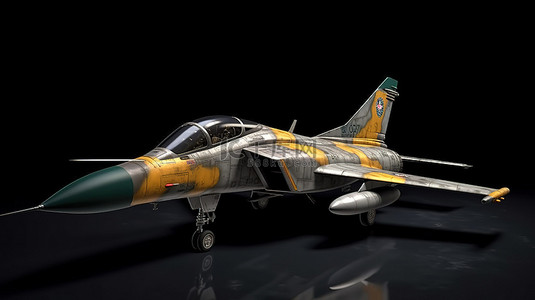 战斗飞机背景图片_服役中的战斗机的 3d 渲染