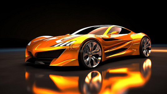 性能巨兽背景图片_全新性能车的 3D 渲染首次亮相