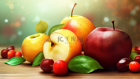 红色樱桃背景图片_食物水果零食车厘子