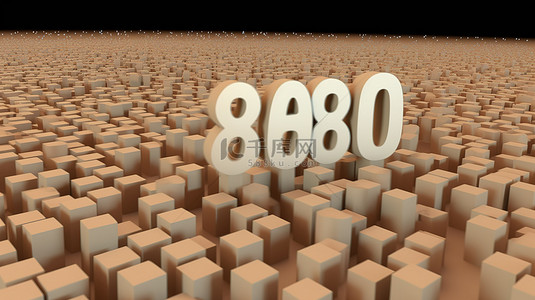 3.8字背景图片_社交媒体里程碑 8 万粉丝以惊人的 3D 形式可视化
