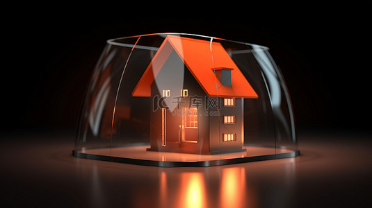 现代房屋 3D 渲染的防护屏蔽