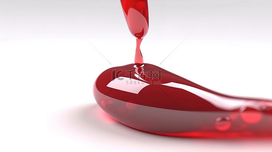 血糖背景图片_白色隔离 3D 插图描绘血糖水平
