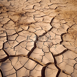裂开背景图片_沙漠在地面上裂开