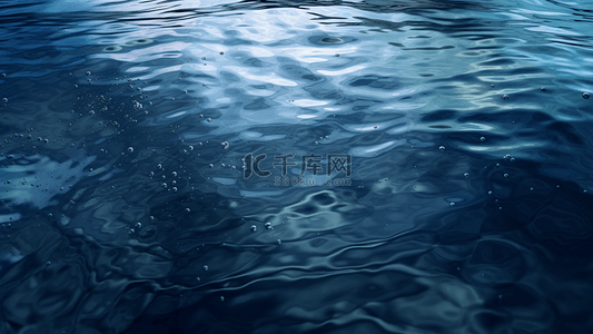 水蓝色透明水珠背景