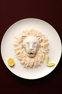 狮子午餐盘食物