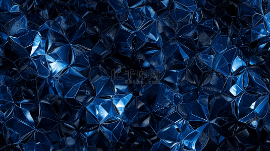 深蓝色质感纹理几何图形图案的背景11