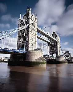 塔桥背景图片_伦敦泰晤士河上的塔桥