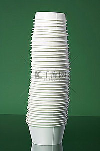 回收标致背景图片_回收纸杯堆叠奥运会亚特兰大绿色高清
