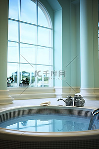 水疗池浴缸按摩浴缸浴室水疗池酒店酒店