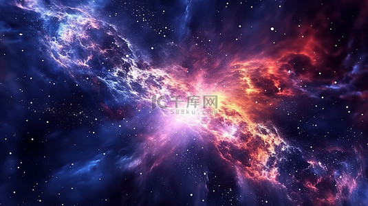 奇妙背景图片_宇宙背景的奇妙 3D 渲染