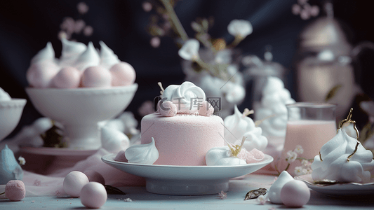 粉色甜品背景背景图片_甜品蛋糕粉色梦幻背景