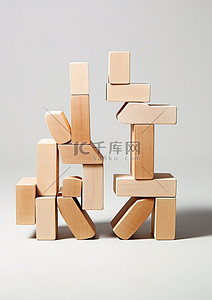 韩国木头大写字母