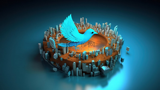 信息交流背景图片_通过 3D 信息图表可视化 Twitter 和社交媒体在孟加拉国的影响