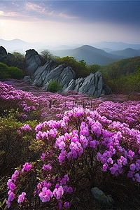 山玫瑰 山花 玫瑰 韩国