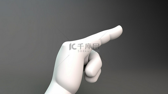 一个手指背景图片_戴着袖子的动画手指向一个方向或点击一个对象