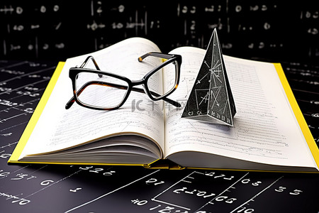一本书和一本书前面的数学公式和公式