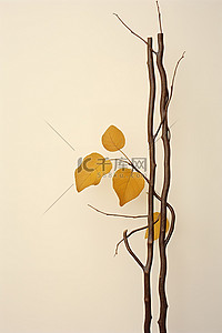 一片叶子背景图片_一棵树，上面有一片叶子