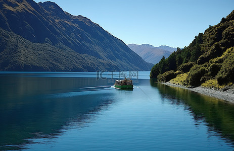 青之旅代金券背景图片_新西兰瓦卡瓦卡湖南岛游船之旅