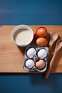 烤盘手绘背景图片_木制烤盘各种颜色大蛋清 p