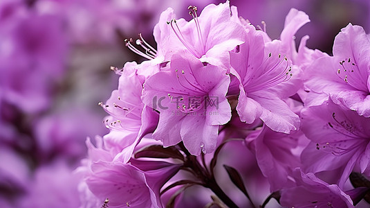 夏季杜鹃花 紫色 essiana 玫瑰