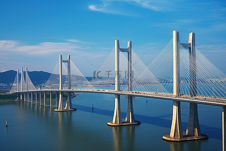 大桥港口背景图片_香港海湾大桥项目 中珠香港海湾大桥项目