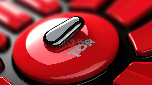 鼠标手背景图片_带鼠标手光标 3d 渲染的红色打印按钮