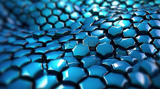 健康科学背景图片_3d 渲染科学背景与蓝色细胞