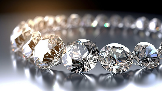 陪伴是最好的告白背景图片_最好的钻石珠宝设计闪闪发光的钻石，在 3D 渲染中闪闪发光的白色散景背景
