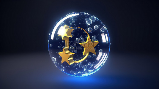 危机背景图片_3d 渲染泡沫与美元和欧元符号