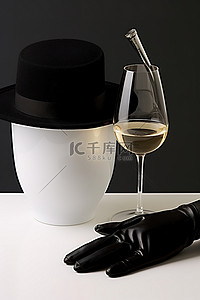 清香型白酒背景图片_白手套帽子酒冰桶