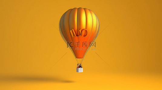 金色爱心背景图片_华丽的金色气球引人入胜地宣告爱情3D动画渲染