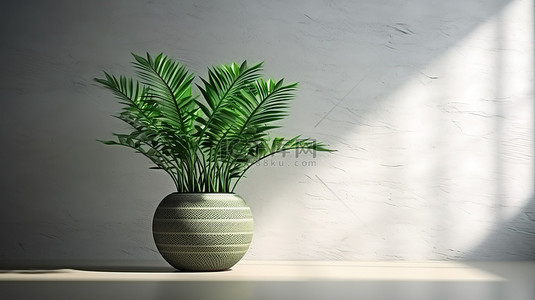 室内植物的迷人 3D 插图