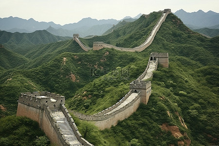 长城墙壁背景图片_中国的长城 中国的长城