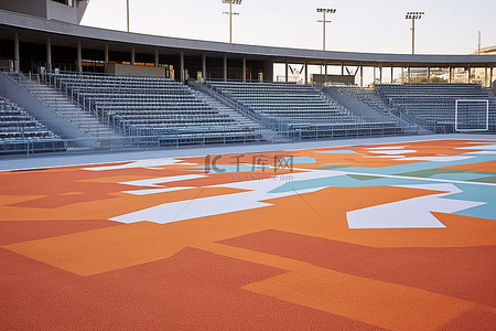 山数字背景图片_东京体育场 为山田 kartuso 在一大片橙色的田野上
