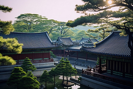 首尔宫殿韩国传统建筑